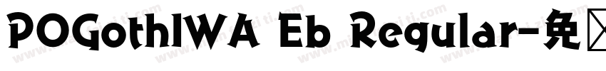 POGothIWA Eb Regular字体转换